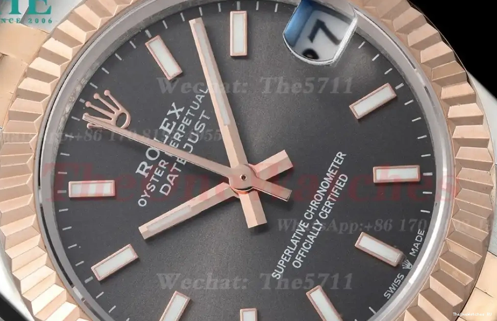 RG Rolex Datejust SS - Stk 28mm MY8215 Grey GDF 0401